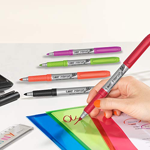 BIC Intensity Fashion Permanent Markers, Fine Point, Assorted Colors, 36-Count