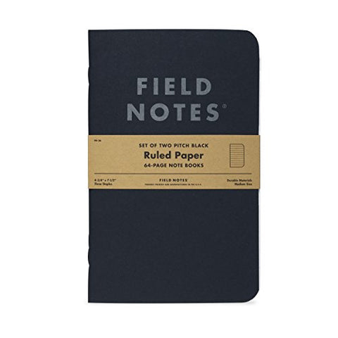 Field Notes: Pitch Black Notebook 2-Pack