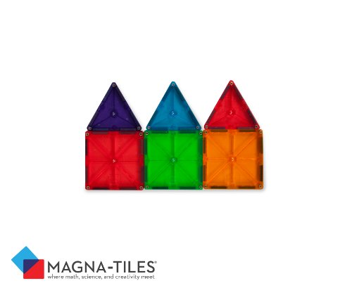 Magna-Tiles 100-Piece Clear Colors Set – The Original, Award-Winning Magnetic Building Tiles