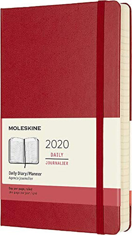 Moleskine Classic 12 Month 2020 Daily Planner, Hard Cover