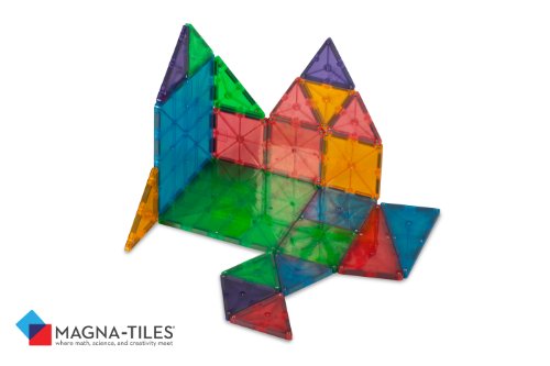 Magna-Tiles 100-Piece Clear Colors Set – The Original, Award-Winning Magnetic Building Tiles