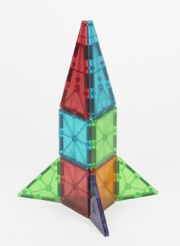 Magna-Tiles 100-Piece Clear Colors Set – The Original, Award-Winning Magnetic Building Tiles