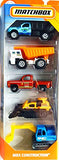 Matchbox 2019 MBX Construction 1:64 Scaled 5-Pack