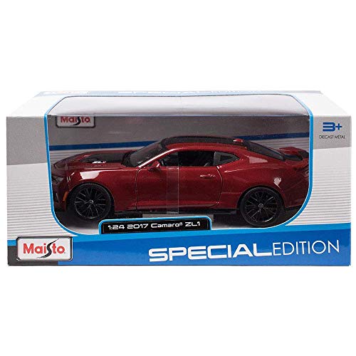 2017 Chevrolet Camaro ZL1 Burgundy 1/24 Diecast Model Car by Maisto 31512