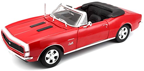 Maisto 1:18 Scale 1967 Chevy Camaro SS 396 Convertible Diecast Vehicle (Colors May Vary)