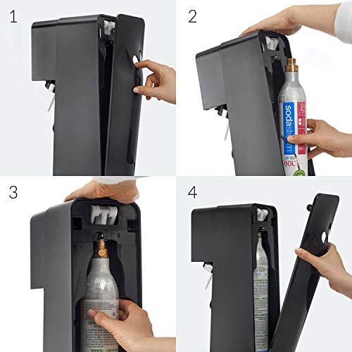 SodaStream Source Sparkling Water Maker, Carbonator Not Included, Black