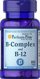 Puritan's Pride B-Complex And B-12 180 Tablets