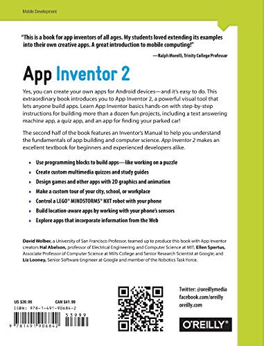 App Inventor 2: Create Your Own Android Apps