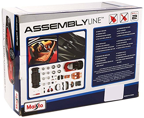 Maisto M39514 "to Build The Bugatti Chiron" Diecast Model Kit, 1: 24 Scale