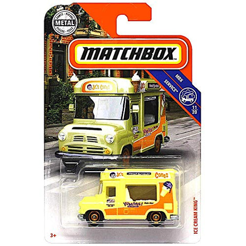 Matchbox 2019 MBX Service Ice Cream King (Ice Cream Truck) 98/100, Cream