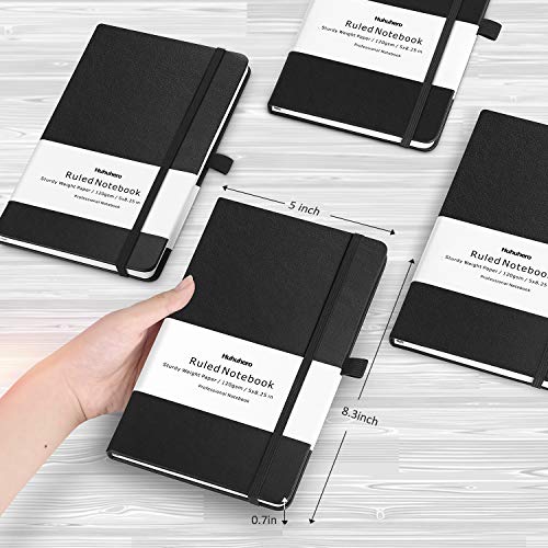 Huhuhero 5 Pack Notebooks Journals, Classic Ruled Notebook
