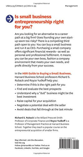 HBR Guide to Buying a Small Business: Think Big, Buy Small, Own Your Own Company (HBR Guide Series)