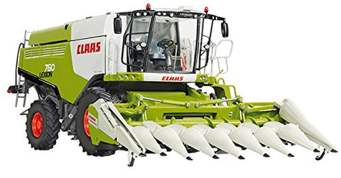 Wiking 077340 1:32 DIECAST Claas Lexion 760 Combine with Corn Header
