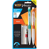 BIC Velocity Max Mechanical Pencil, Thick Point (0.9mm), 2-Count