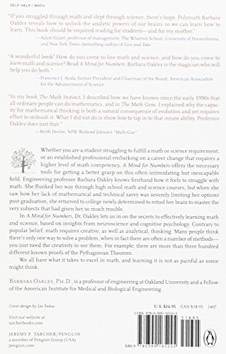 A Mind for Numbers: How to Excel at Math and Science (Even If You Flunked Algebra)