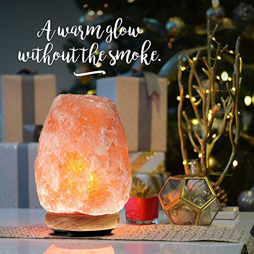 Himalayan Glow 1002 Pink Crystal Salt Lamp, (8-11 Lbs)