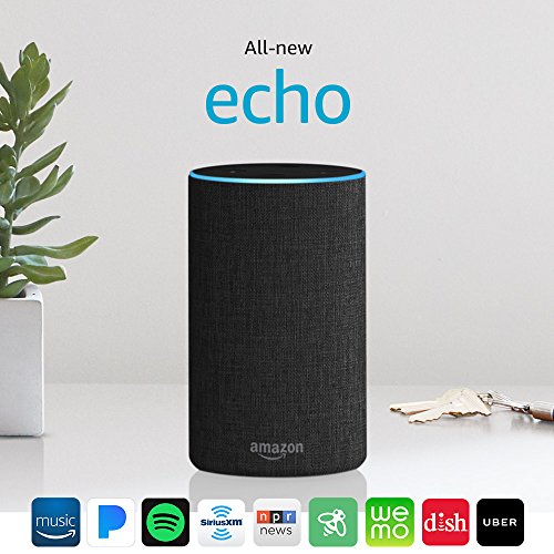 All-new Echo (2nd Generation), Charcoal Fabric