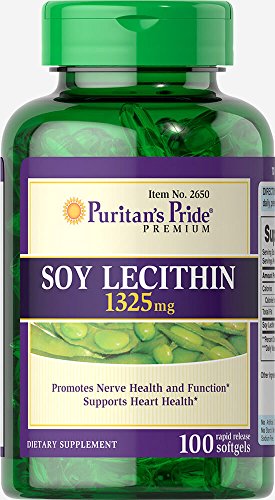Puritan's Pride Soy Lecithin, 100 softgels