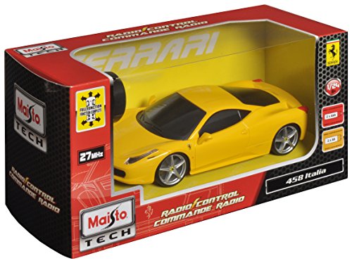 Maisto R/C 1:24 Scale Ferrari 458 Italia Radio Control Vehicle (Colors May Vary)
