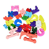 Johouse Blocks Jigsaw Puzzles, Wooden Alphabet Jigsaw Puzzle