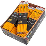 Colore #2 Pencils With Eraser Tops - HB Graphite/No 2 Yellow Wood Pencil