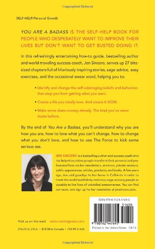 You Are a Badass: How to Stop Doubting Your Greatness and Start Living an Awesome Life