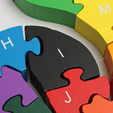 Johouse Blocks Jigsaw Puzzles, Wooden Alphabet Jigsaw Puzzle