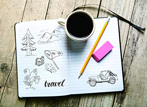 Classic Notebook Journals, 2 Pack 5.25"x8.25" Ruled Hardcover