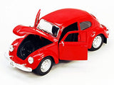 Volkswagen Beetle Hard Top, Red - Maisto 31926R - 1/24 Scale Diecast Model Toy Car