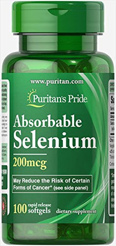 Puritan's Pride Absorbable Selenium 100 Softgels