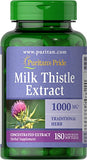 Puritans Pride Milk Thistle Extract 1000 Mg (Silymarin) Softgels, 180 Count