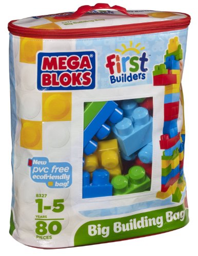 Mega Bloks 80-Piece Big Building Bag