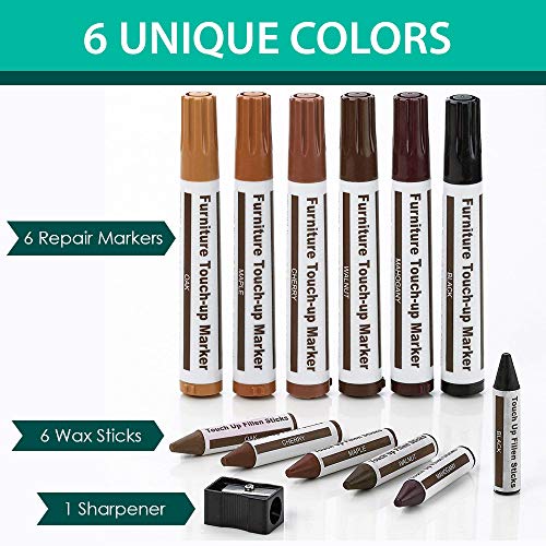 Furniture Repair Kit Wood Markers - Set of 13 - Markers And Wax Sticks