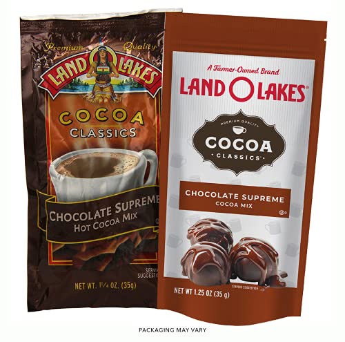 Land O Lakes Cocoa Classics, Chocolate Supreme Hot Cocoa Mix, 1.25-Ounce Packets (Pack of 36)