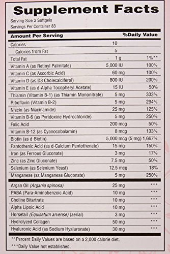Nature's Bounty Extra Strength 250 Softgels