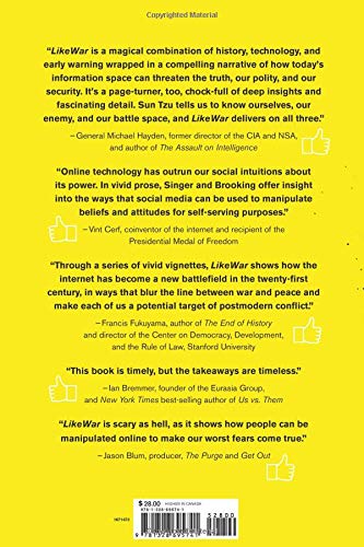 LikeWar: The Weaponization of Social Media