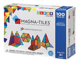 Magna-Tiles 100-Piece Clear Colors Set – The Original, Award-Winning Magnetic Building Tiles