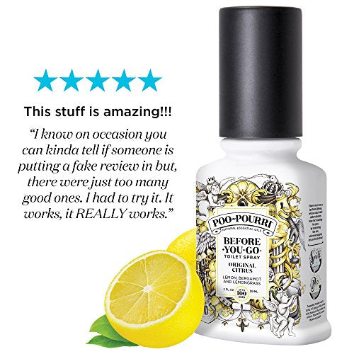 Poo-Pourri Before-You-Go Toilet Spray 2 oz Bottle, Original Citrus Scent