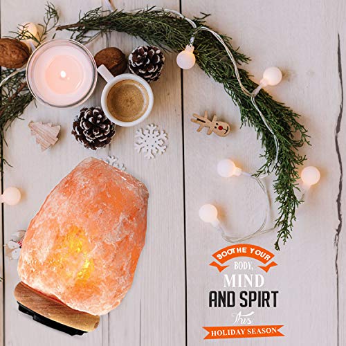 Himalayan Glow 1002 Pink Crystal Salt Lamp, (8-11 Lbs)