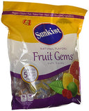 Sunkist Fruit Gems Soft Candy, Assorted Natural Flavors, 2-lb