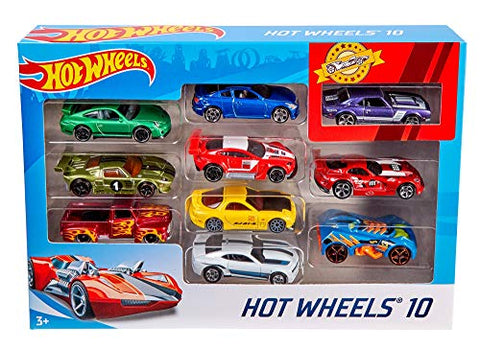 Hot Wheels 10 Car Pack, Styles May Vary