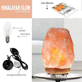 Himalayan Glow 1002 Pink Crystal Salt Lamp, (8-11 Lbs)