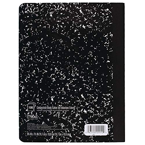 Mead Composition Notebooks, Comp Books, Wide Ruled Paper