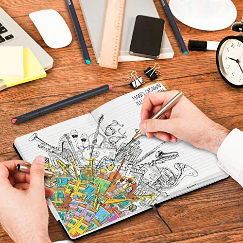 Huhuhero 5 Pack Notebooks Journals, Classic Ruled Notebook