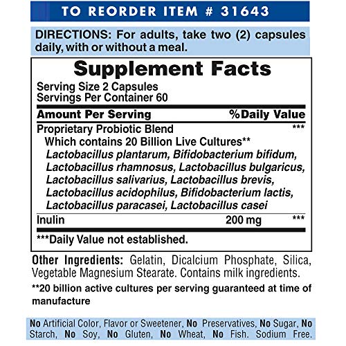 Puritans Pride Rapid Release Probiotic, 120 Count