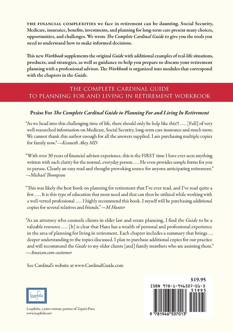 The Complete Cardinal Guide to Planning for and Living in Retirement Workbook