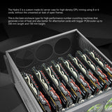 Hydra II 8 GPU 6U Server Mining Rig Case, Dual PSU Ready
