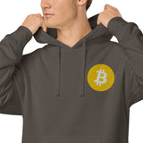 Bitcoin Unisex pigment-dyed hoodie