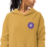 Lightning Unisex Suede Fleece Hoodie