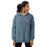 Lightning Unisex Suede Fleece Hoodie